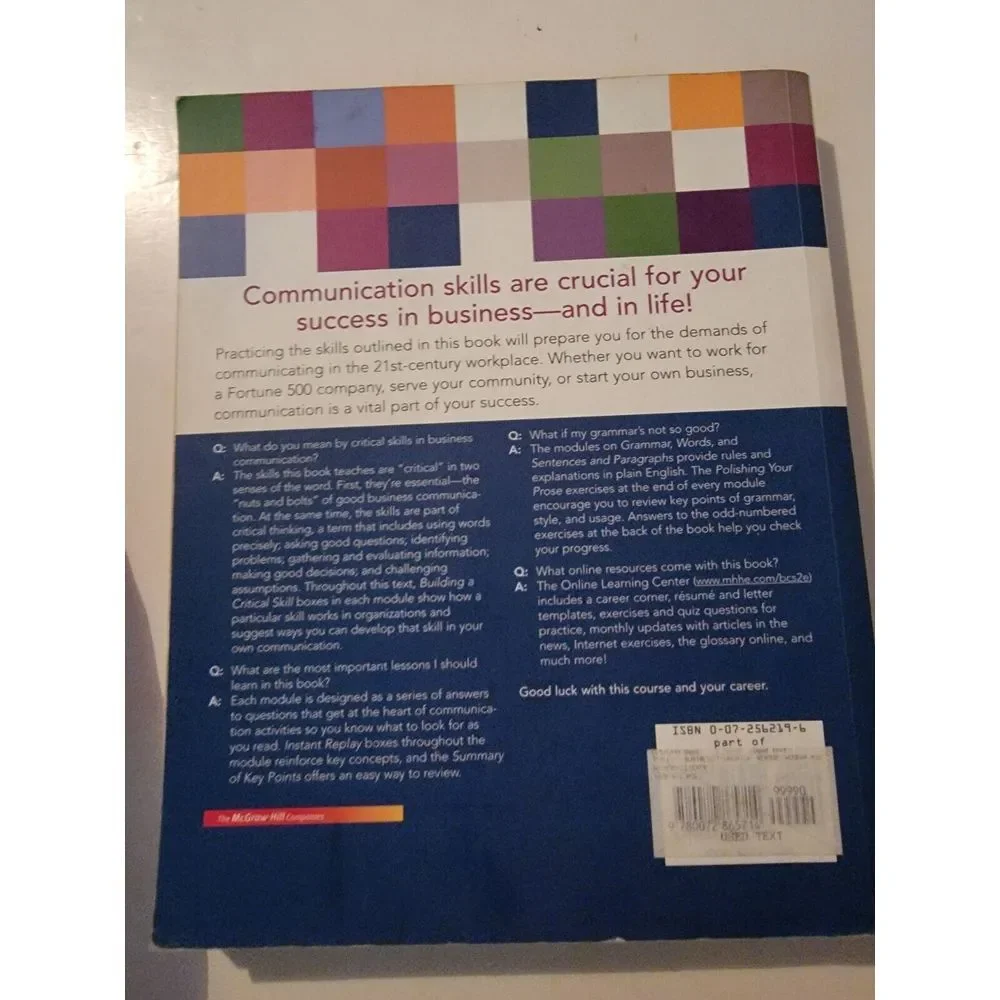Business Communication Building Critical Skills Paperback‎ Kitty O Locker 2004